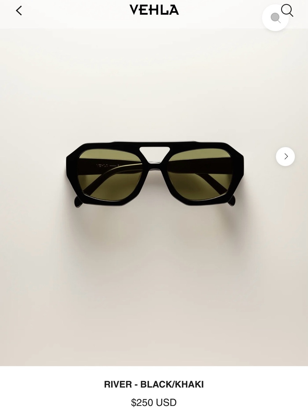 VEHLA River - Black/Khaki VS414 Sunglasses
